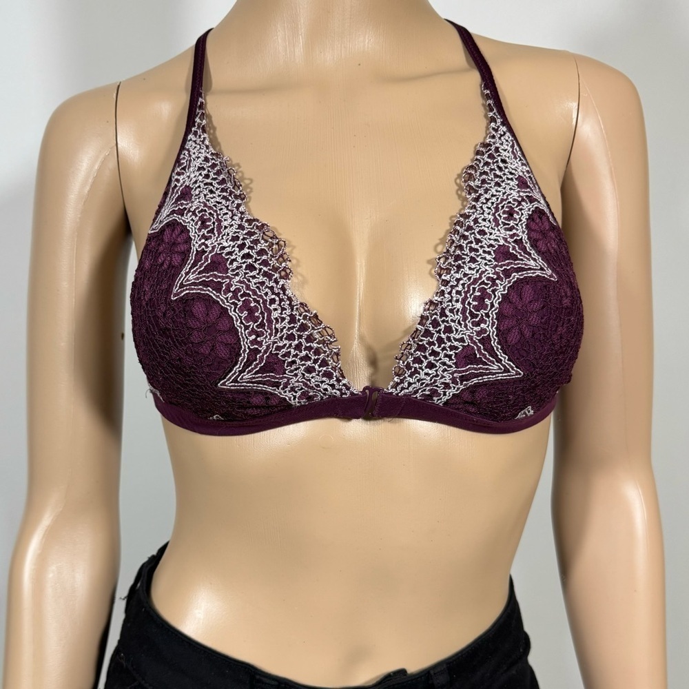 Victoria's Secret Body by Victoria Burgundy Wireless Racerback Bralette size M